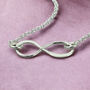 Sterling Silver Infinity Pendant Necklace, thumbnail 4 of 6