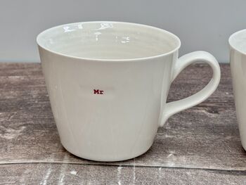 White 'Mr' And 'Mrs' Mugs, 3 of 5