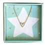 Christmas Edition Gold Pearl Heart Necklace, thumbnail 1 of 2