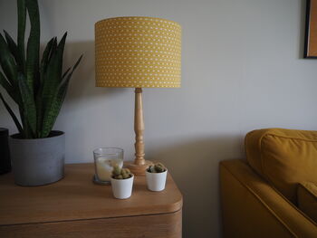 Geometric Mustard Lampshade, 3 of 7