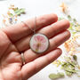 Pink Sweet Williams Necklace, thumbnail 4 of 7