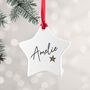 Personalised Christmas Star Decoration, thumbnail 3 of 8