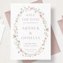 Save The Date Cards Pink Wildflower, thumbnail 2 of 5