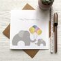 Hey There Little One Elephant Baby/Adoption Card, thumbnail 1 of 2