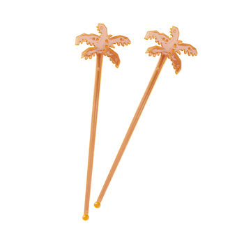 Tropical Orange Palm Drink Cocktail Party Stirrers, 2 of 2