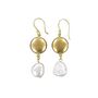 Roisin Baroque Pearl Drop Earrings, thumbnail 2 of 3