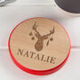 Personalised Reindeer Christmas Coaster / Place Setting, thumbnail 1 of 8