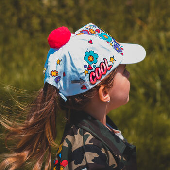 Kids Personalised Hand Painted Baseball Hat, 4 of 12