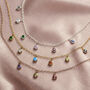 Birthstone Charm Station Necklace, thumbnail 2 of 10