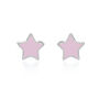 Pastel Pink Star Studs, thumbnail 1 of 3