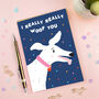 I Really Woof You Valentine's Day Card, thumbnail 1 of 2