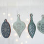 Christmas Tree Decoration Set, Blue With Silver, thumbnail 4 of 6