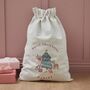 Personalised Pink Christmas Cream Sack, thumbnail 1 of 4
