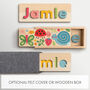 Personalised Secret Garden Wooden Name Puzzle, thumbnail 4 of 6