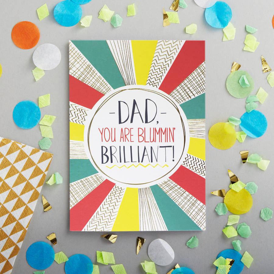 brilliant dad card by jessica hogarth | notonthehighstreet.com