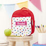 Personalised Girl's Red Patterned Lunch Bag, thumbnail 1 of 11