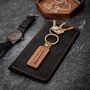 Personalized Wooden Keychain Gift, Engraved For Him Her, thumbnail 4 of 5