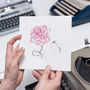 Personalisable Red Rose Typewriter Art Print, thumbnail 11 of 12