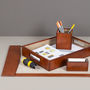Personalised Deluxe Leather Desk Set Complete, thumbnail 3 of 10