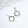 Statement Gemstone Drop Earrings, thumbnail 2 of 10