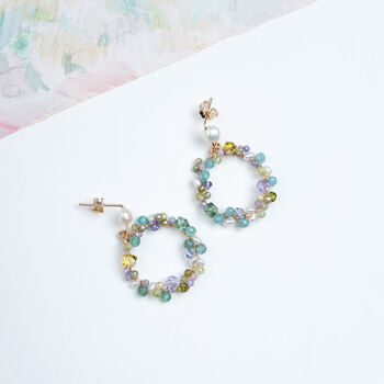 Statement Gemstone Drop Earrings, 2 of 10