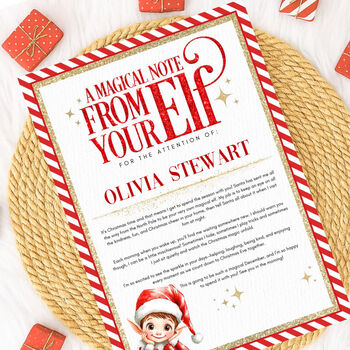 Personalised Elf Arrival Letter From The North Pole, 3 of 3