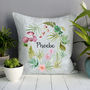 Personalised Floral And Exotic Tropical Design Cushions, thumbnail 1 of 2