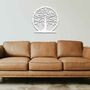 Wooden Tree Of Life Wall Art, Circular Tree Wall Decor, thumbnail 8 of 10