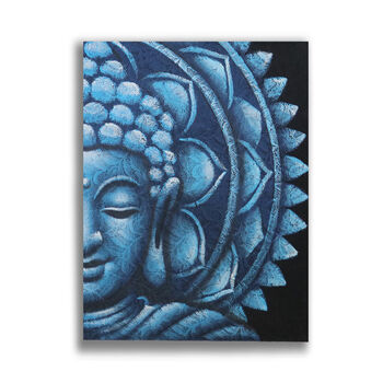 Blue Buddha Painting 60x80cm, 2 of 3