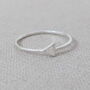 Sterling Silver Triangle Ring, thumbnail 4 of 7