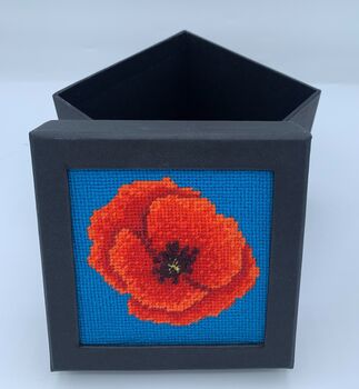 Poppy Stitch Your Own Box Tapestry Kit, 4 of 6