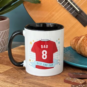 Fathers Day Football Strip Mug, 3 of 12