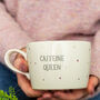 Caffeine Queen Handmade Metallic Spotty Cup, thumbnail 1 of 2