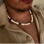 Freshwater Pearls With Tiger Eye Stone Necklace, thumbnail 1 of 7