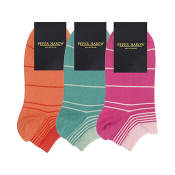 Retro Stripe Women’s Trainer Socks – Bundle, 2 of 7