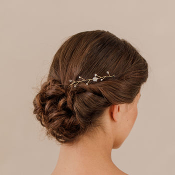 Hair Vine With Pearls And Flowers, 10 of 12