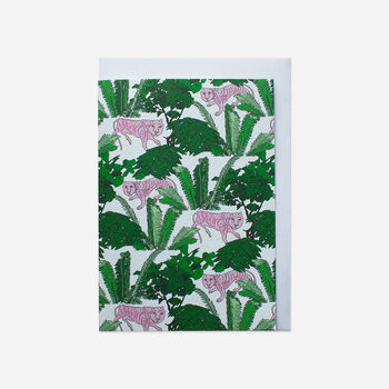 Tropical Animal Greeting Cards Pack Of Five, 5 of 6