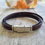 Men’s Italian Leather Multi Strand Bracelet, thumbnail 3 of 8