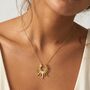 Women's Sun Pendant Necklace In 18k Gold, thumbnail 1 of 4