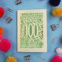 Personalised 100th Birthday Card Papercut Flower Design, thumbnail 3 of 10