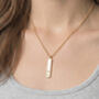 Kin 18 K Gold Plated Uchi And Soto Engraved Pendant, thumbnail 4 of 5