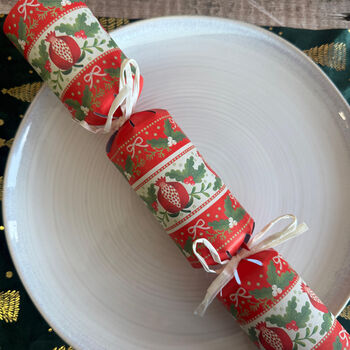 Folklore Eco Friendly 12 Inch Red Christmas Crackers X Six, 3 of 7