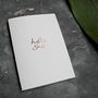 'Holy Shit' Rose Gold Foil Friendship Card, thumbnail 1 of 4