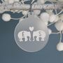 Personalised Elephant Christmas Tree Bauble, thumbnail 2 of 9