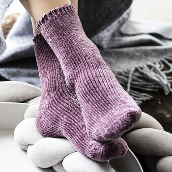 Chenille Knitted House Socks, 6 of 11