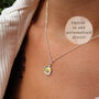 Sterling Silver Personalised Daisy Flower Pendant Two Tone Necklace, thumbnail 2 of 9