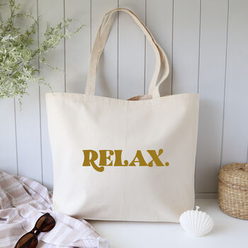 Relax Holiday, Beach, Pool, Yoga Tote Bag, 7 of 7