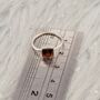 Red Garnet 925 Silver Ring: January Birthstone, thumbnail 9 of 11