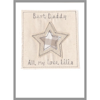 Personalised Star Father's Day Card For Dad / Grandad, 3 of 12