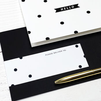 Black And Gold Stationery Box, 8 of 9